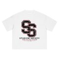 Stadium Society Interlocked SS Badge Heavyweight Tee — front view
