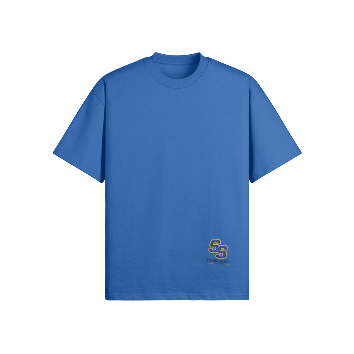 Game Day Legacy Boxy Tee — Cerulean Blue front