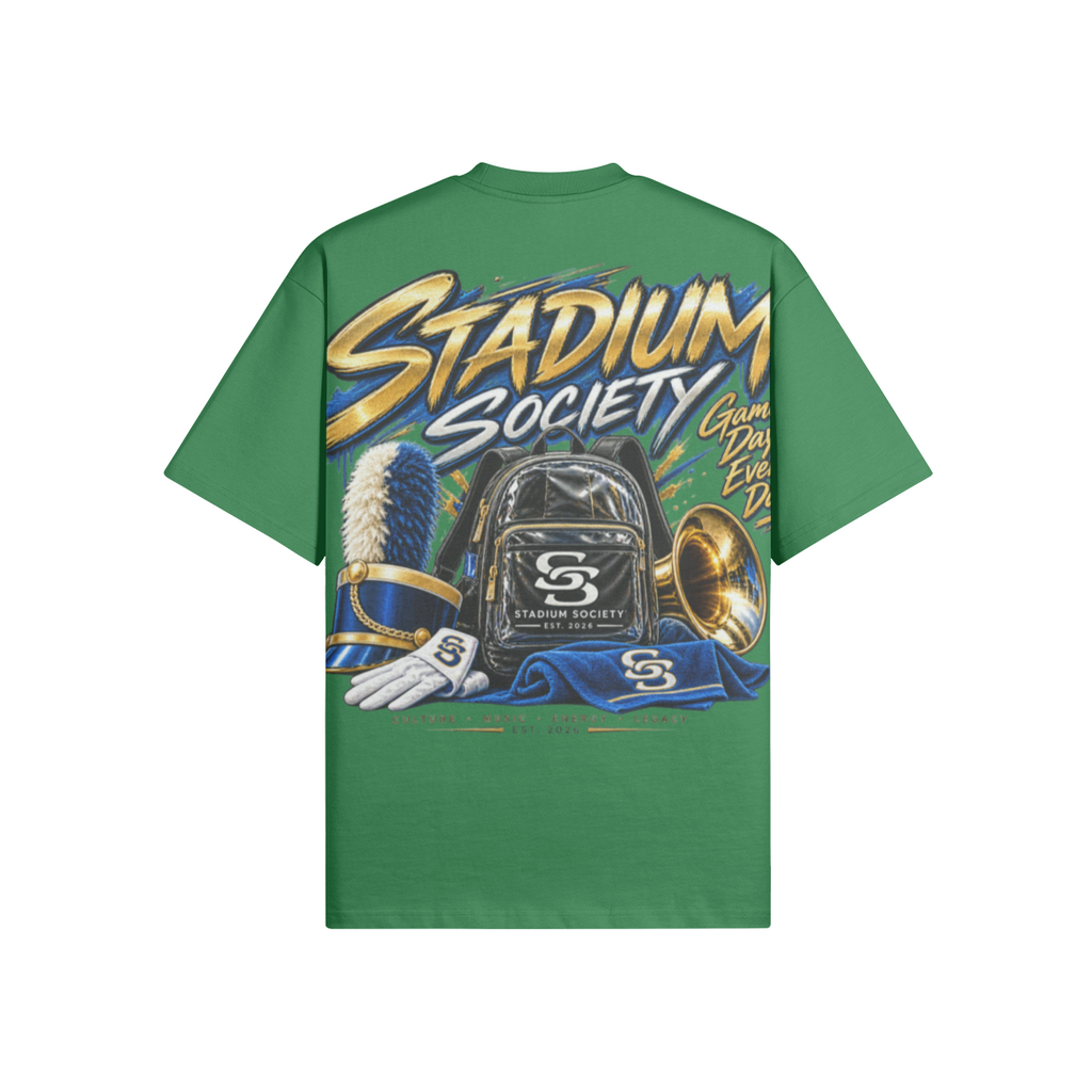 Game Day Legacy Boxy Tee — Forest Green back