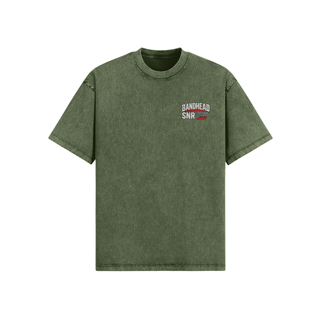 Bandhead Snare Division Tee — Rifle Green front
