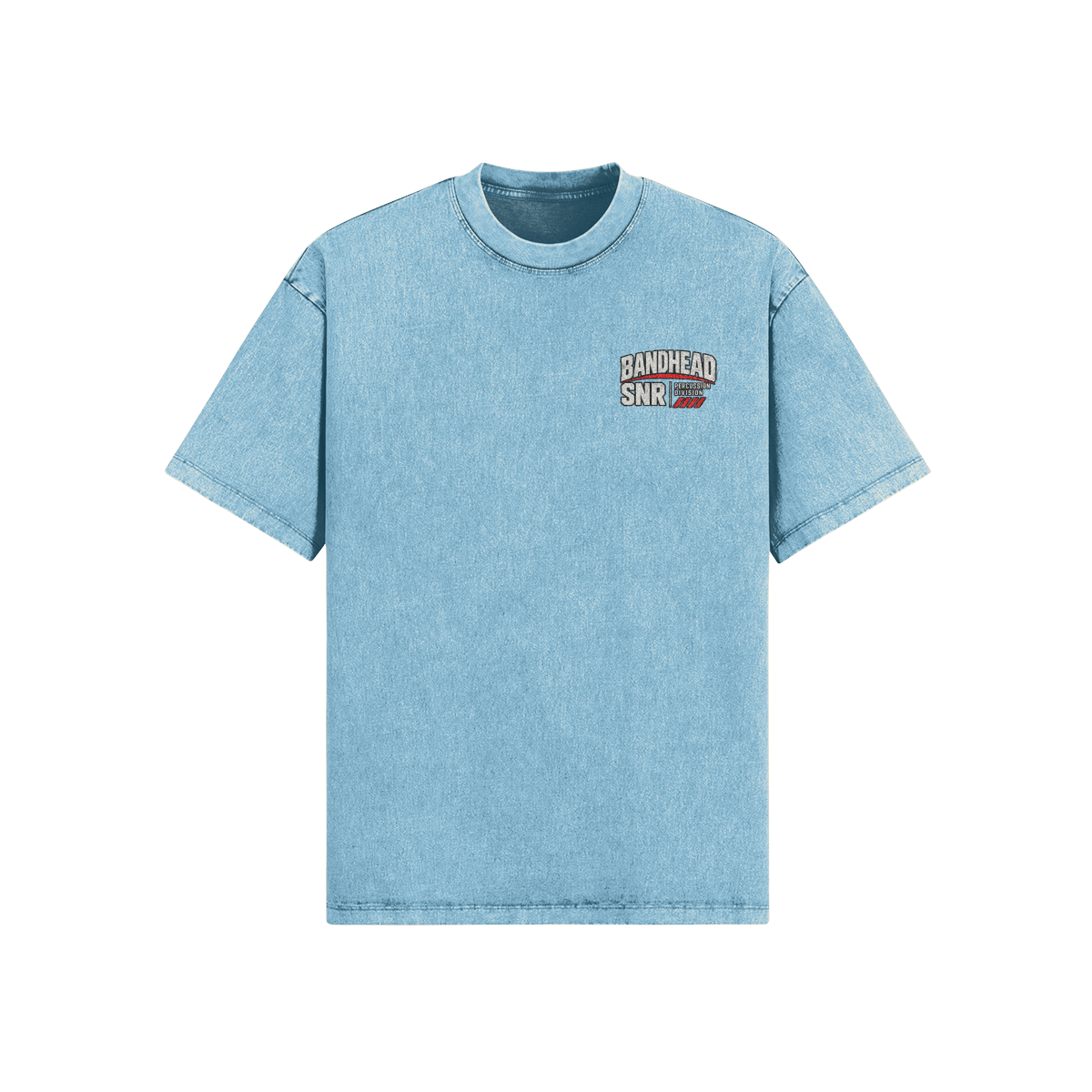 Bandhead Snare Division Tee — Pastel Blue front