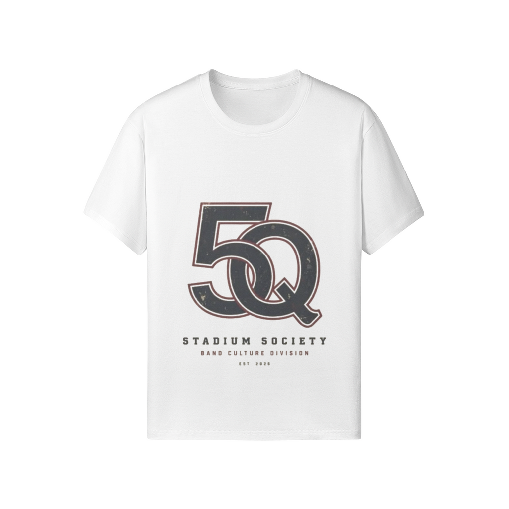5th Quarter Badge Classic Tee — White — front