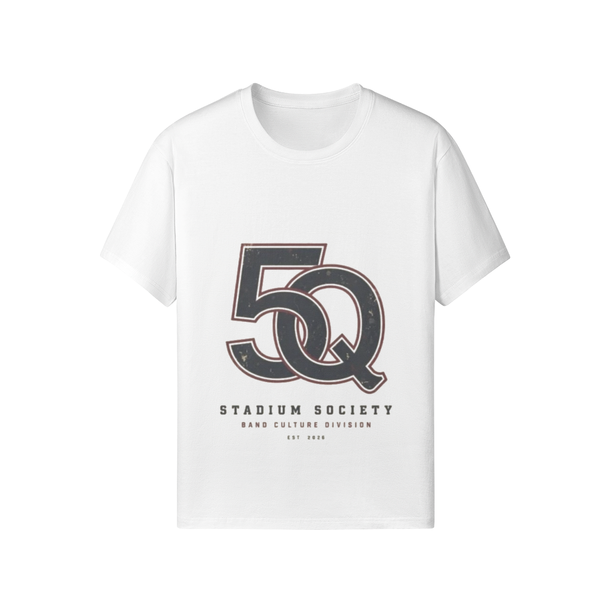 5th Quarter Badge Classic Tee — White — front