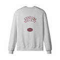 Stadium Society SS Badge Oversized Sweatshirt — Heather Gray — back