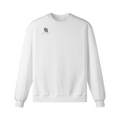 Stadium Society Script Heavyweight Crewneck — White — front view