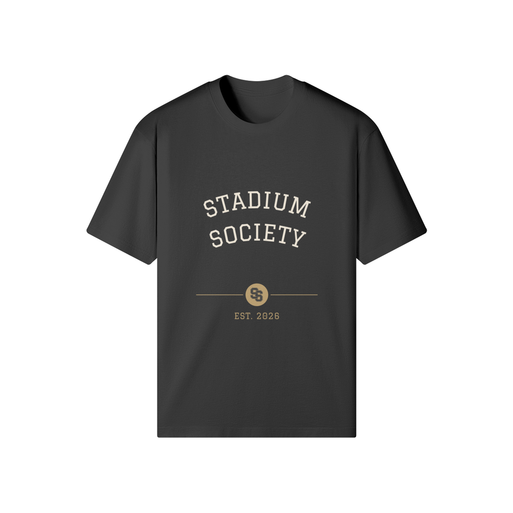 Stadium Society Arch Heavyweight Tee — Black — front