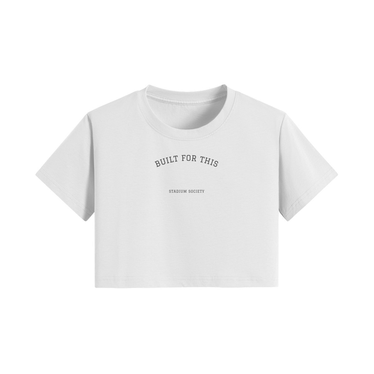 Built for This Crop Top — White — front