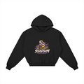 Built for This Bus Stop Heavyweight Hoodie — Purple — front view